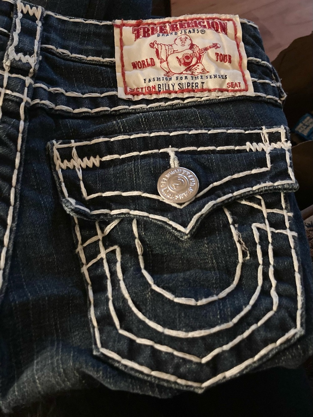TRUE RELIGION Billy Super T World Tour Denim Jeans - Limited Edition - Size 25